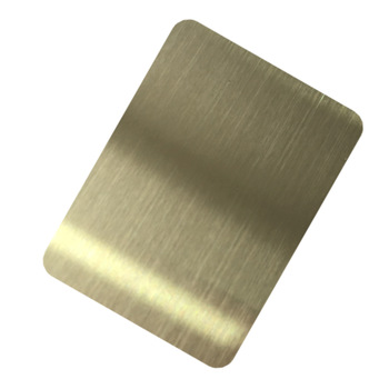 Golden Hairline Stainless Steel Sheet