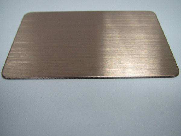 Rose Golden Hairline Stainless Steel Sheet