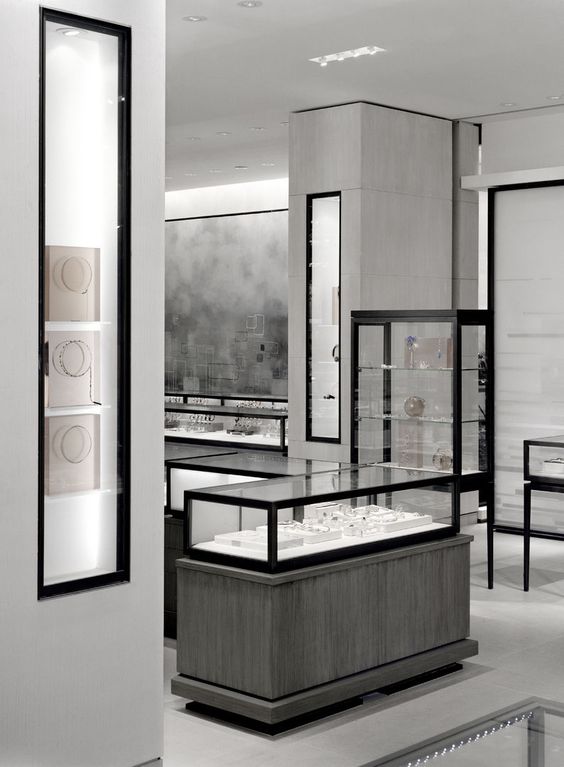 Stainless steel showcase
